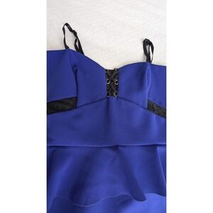 Parker Medium Purple, Spaghetti Strap Mini Dress, Lace Corset, BOHO, RenFair